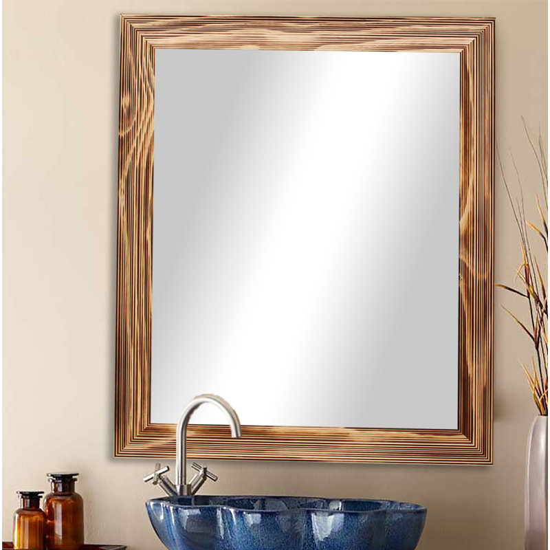 Millwood Pines Truex Rustic Distressed Bathroom / Vanity Mirror